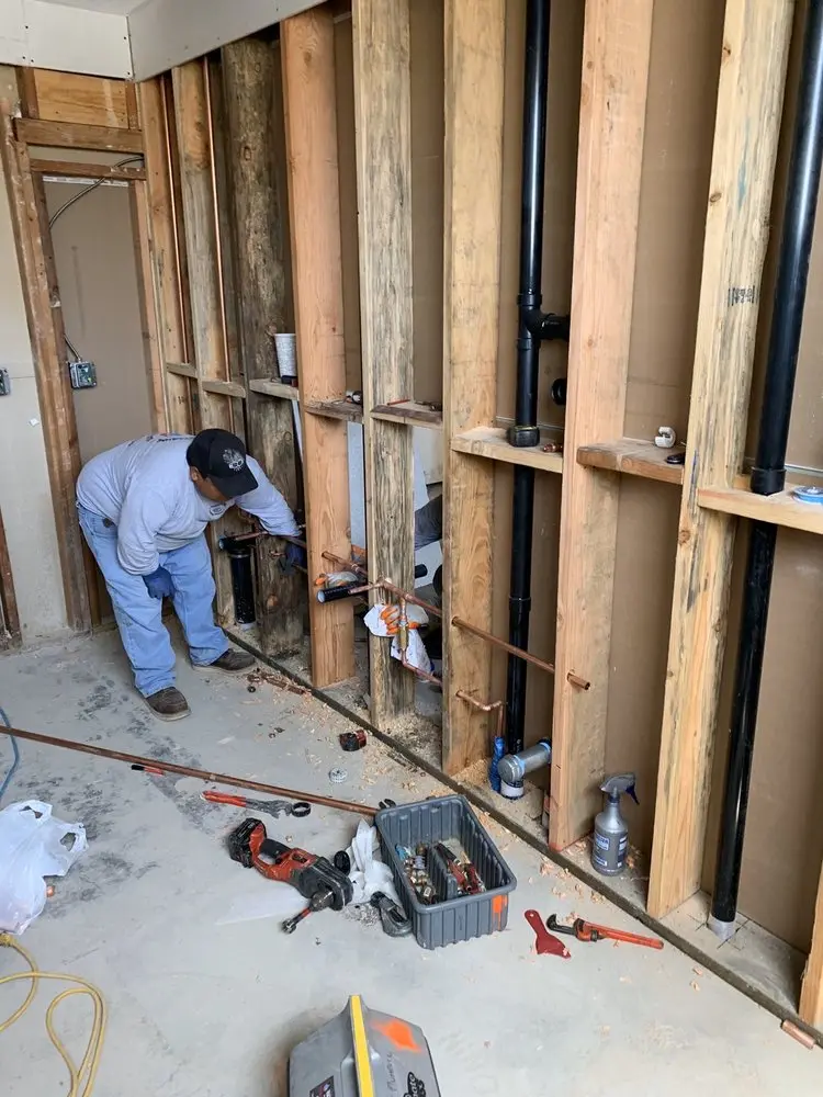Commercial rough-in plumbing for Water Heater Replacement in Oak Hills
